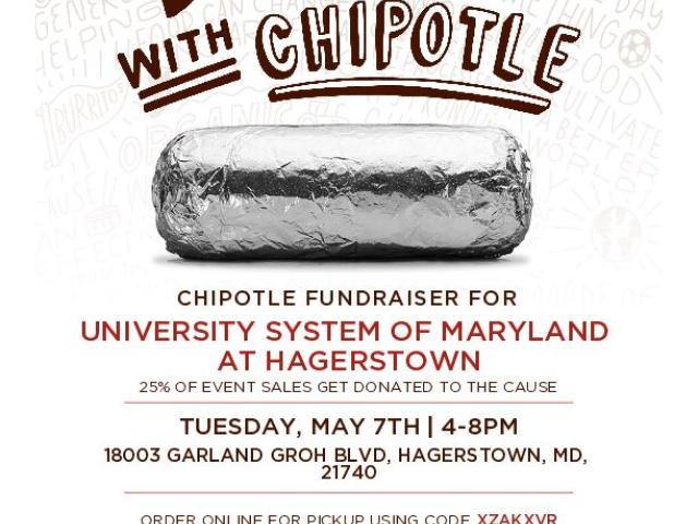 Chipotle Dining Out Fundraiser, May 7th from 4 pm to 8 pm