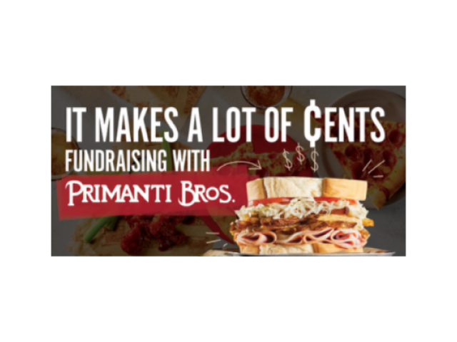 Primanti Bros fundraiser April 24th from 11 am to 11 pm